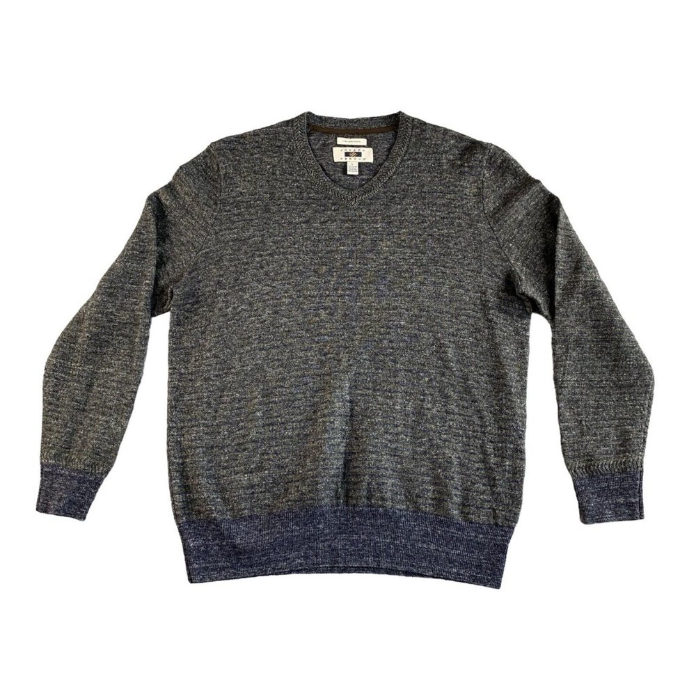 Joseph Abboud Sweater Mens Large Gray Wool Blend Italian‎ Yarn Pullover NEW